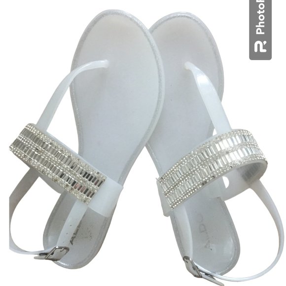 ALDO Women T-strap sandals in Size 6. - Picture 1 of 9